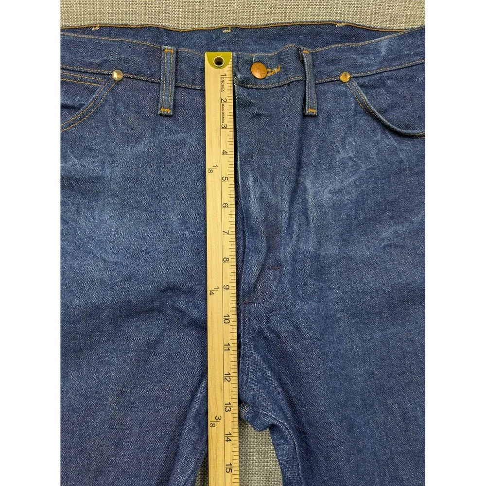 Wrangler 13MWZ Jeans Mens 36x30 (38x30) Blue Denim Cowboy Western Straight Leg